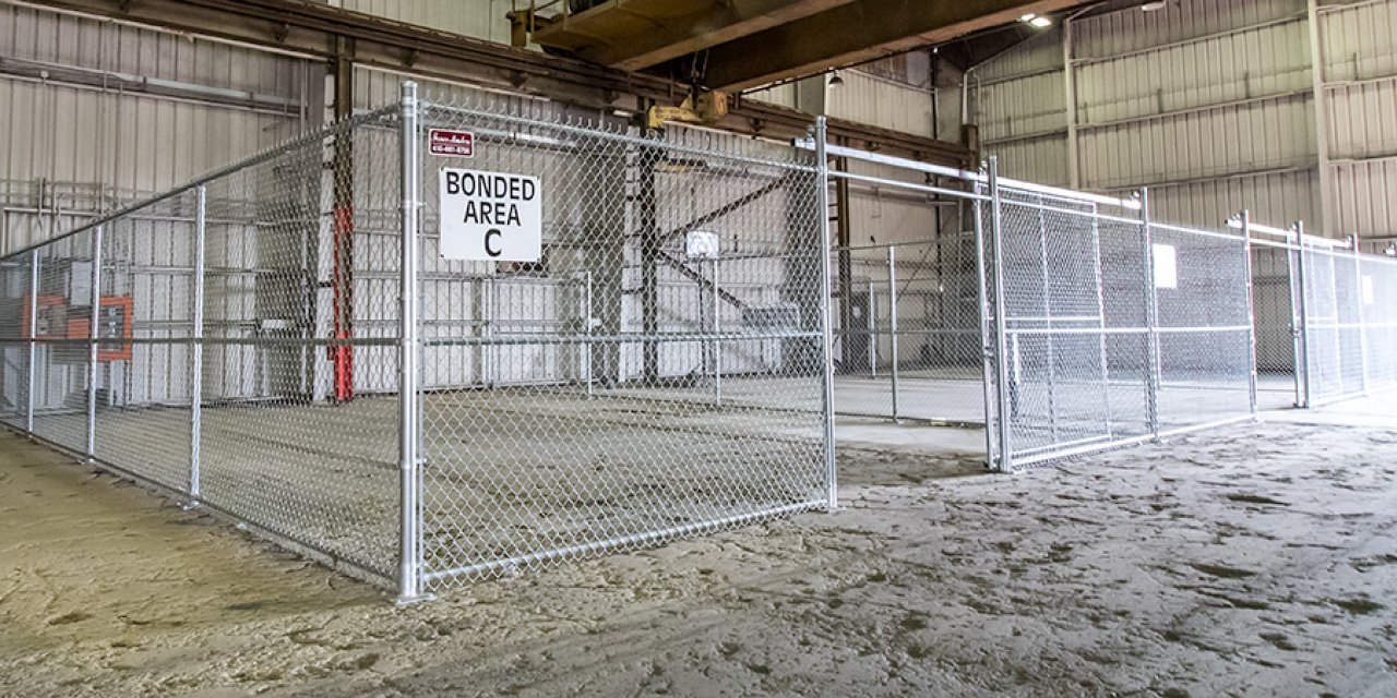 US Customs Bonded Area.